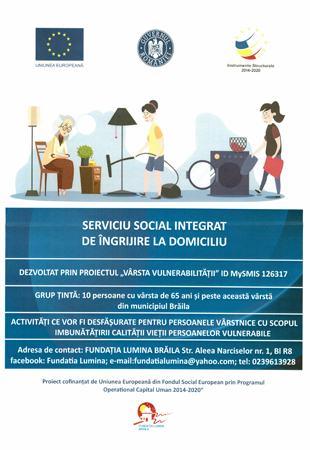 Serviciul social integrat de ingrijire la domiciliu